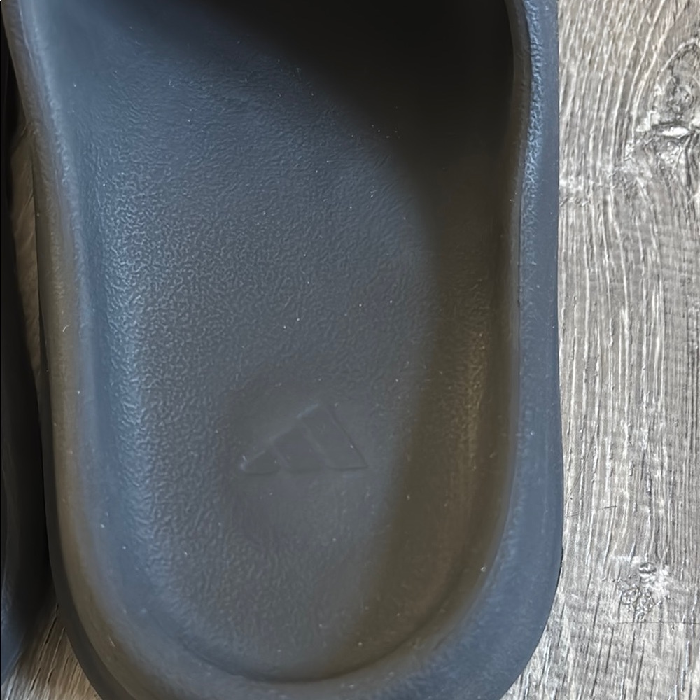 adidas Black Minimalist Slide Sandals with Contoured Footbed - Picture 4 of 7